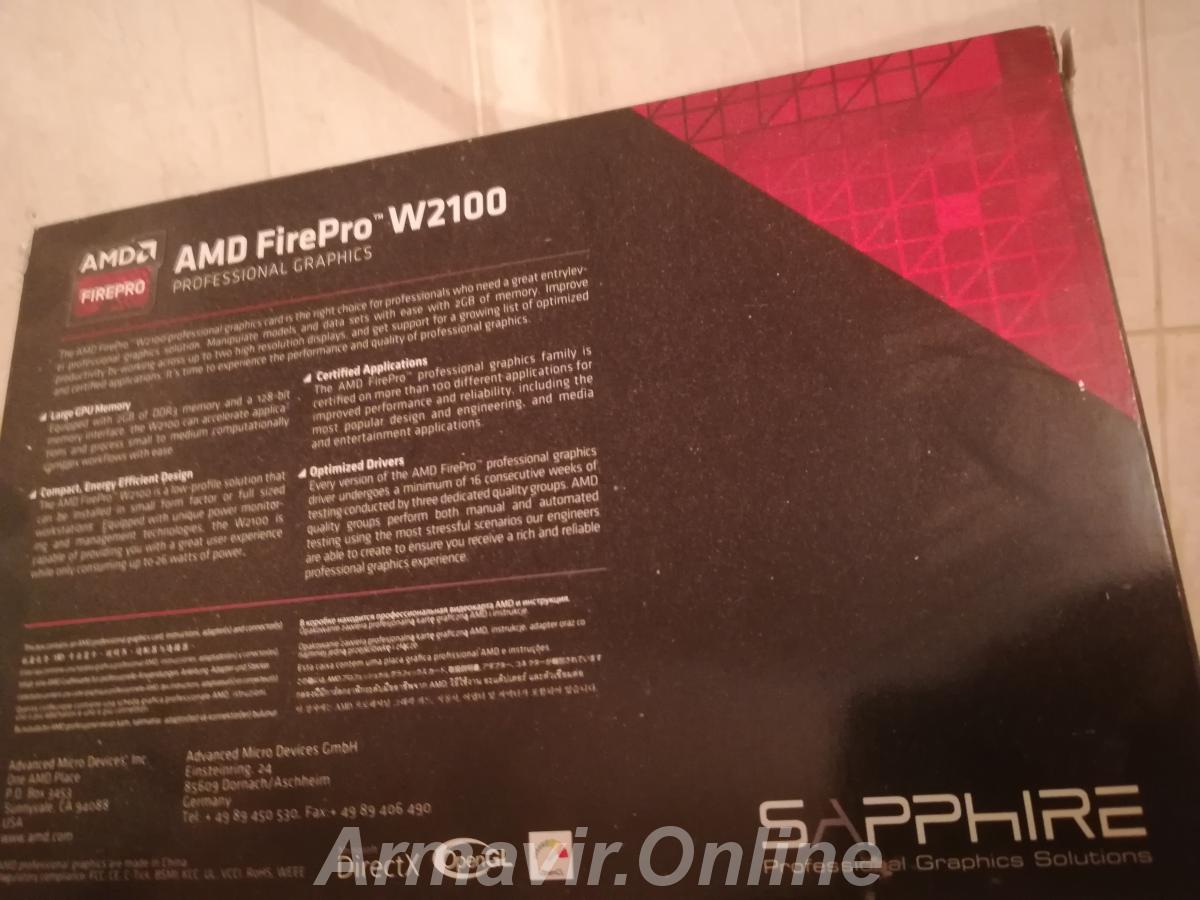 Мощная видеокарта amd fire pro w2100 - купить на сайте объявлений Армавир онлайн