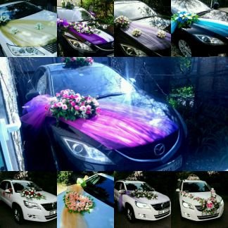 Свадебные украшения на машину прокат  Армавир