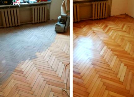 Циклёвка паркета шлифовка покрытие лаком  Армавир