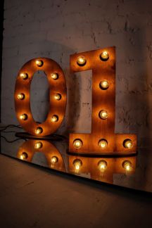 Светящиеся ретро буквы,цифры в аренду  Армавир