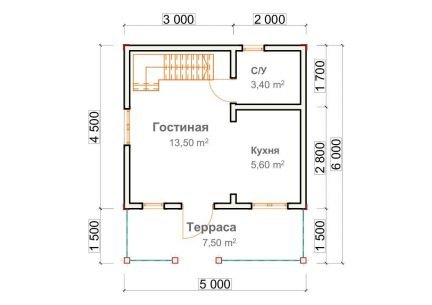 Гостевой дом из профилированного бруса  Армавир