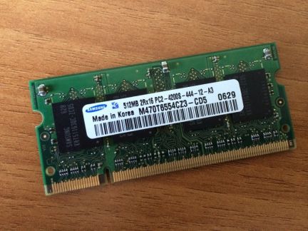 Память для ноутбука so-dimm DDR2 - 512Mb  Армавир