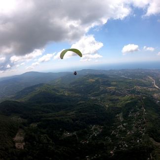 Полет на параплане, парапланеризм  Армавир