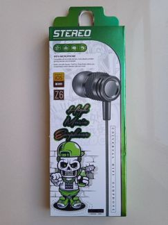 Наушники проводные Z6 stereo 