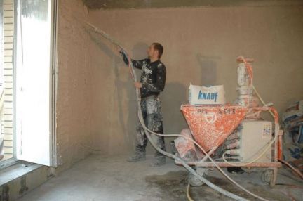 Штукатурка стен механизированная  Армавир