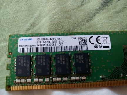 SAMSUNG ddr4-2400 2*8 16 гигабайт  - купить на сайте объявлений Армавир онлайн