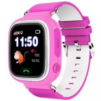 Smart Baby Watch Q90 детские часы с GPS розовые  Армавир