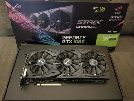 Asus nVidia GeForce GTX 1060, strix gaming, 6Гб  Армавир