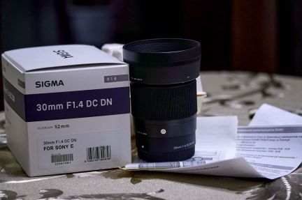 Sigma 30mm f1.4 dc dn sony e  - купить на сайте объявлений Армавир онлайн