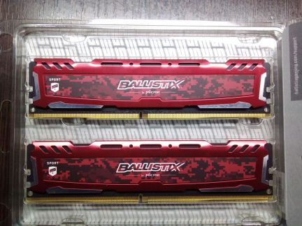 Оперативка DDR4 2x4GB Ballistix 2400MHz  Армавир