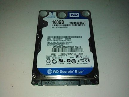 HDD 2.5 WD Blue 160Gb  - купить на сайте объявлений Армавир онлайн